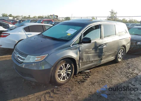 2011 Honda Odyssey Ex-L из США, поврежденный, VIN 5FNRL5H64BB095011